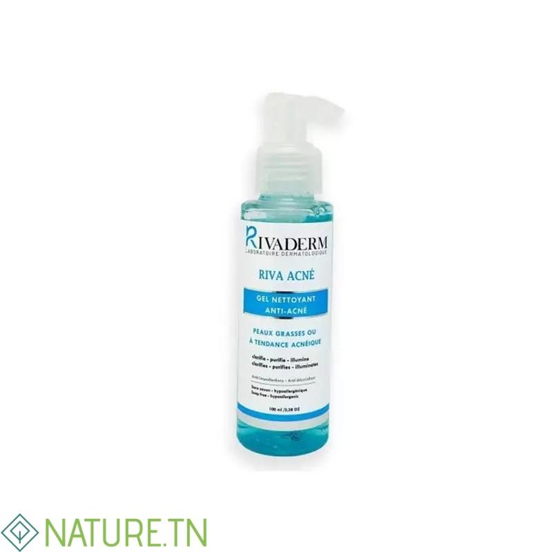 RIVADERM RIVA ACNE GEL NETTOYANT 100ML 3 RIVADERM RIVA ACNE GEL NETTOYANT 100ML