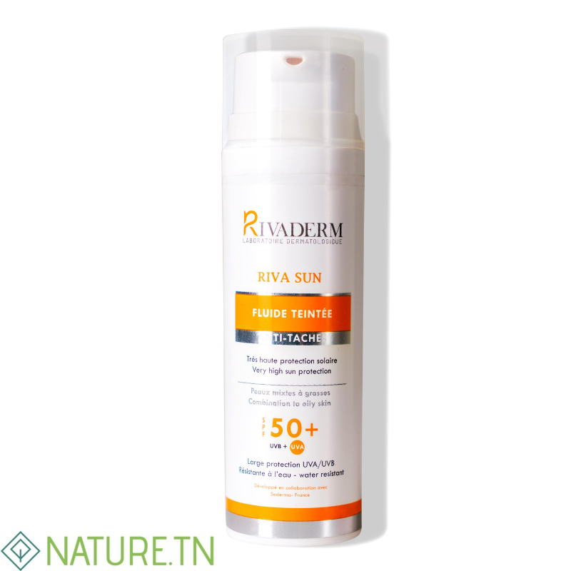 RIVADERM RIVA SUN ECRAN FLUIDE TEINTE SPF50+ 50ML 3 RIVADERM RIVA SUN ECRAN FLUIDE TEINTE SPF50+ 50ML