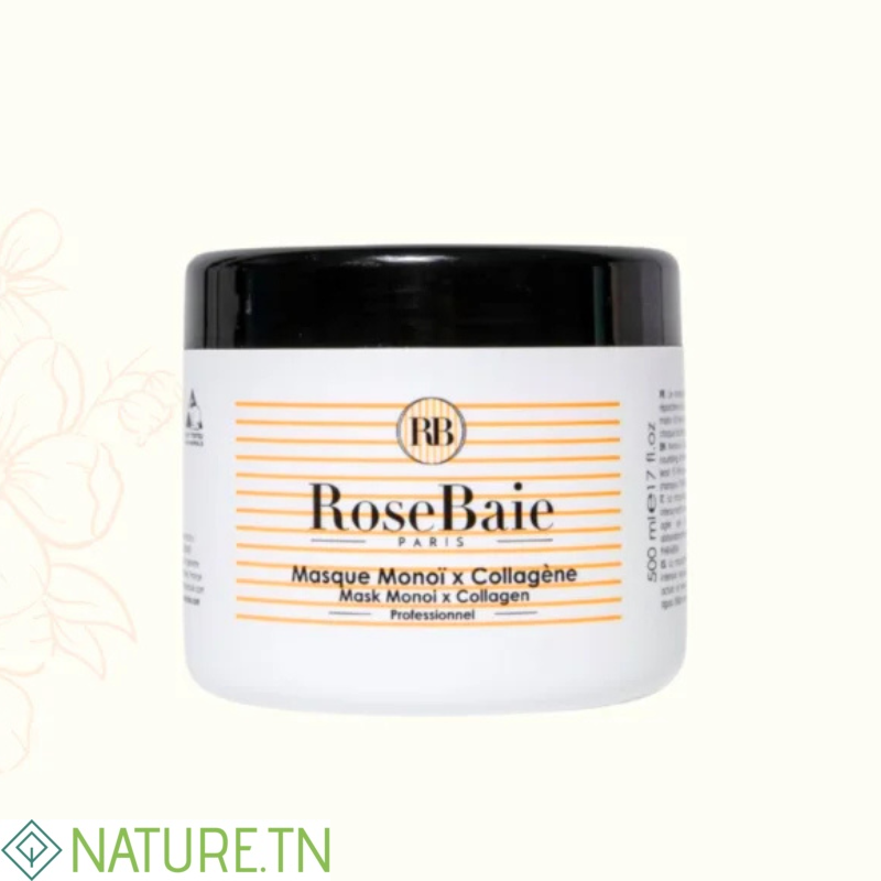 ROSEBAIE MASQUE MONOI X COLLAGENE 500ML 3 ROSEBAIE MASQUE MONOI X COLLAGENE 500ML