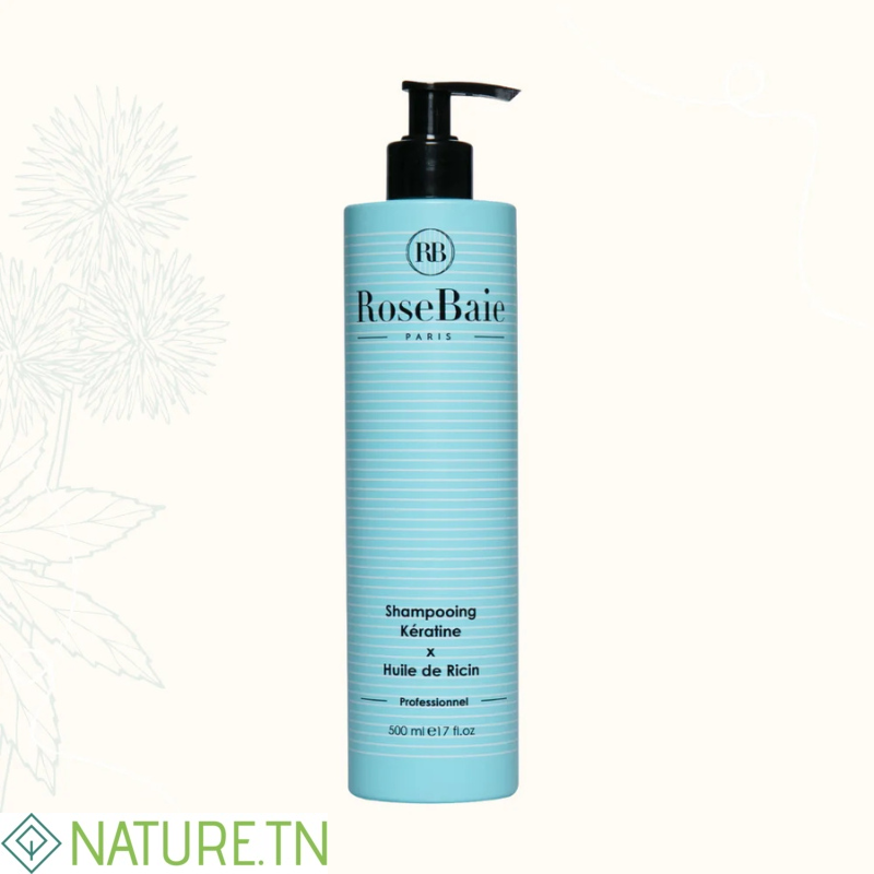 ROSEBAIE SHAMPOING HUILE DE RICIN X KERATINE 500 ML 3 ROSEBAIE SHAMPOING HUILE DE RICIN X KERATINE 500 ML