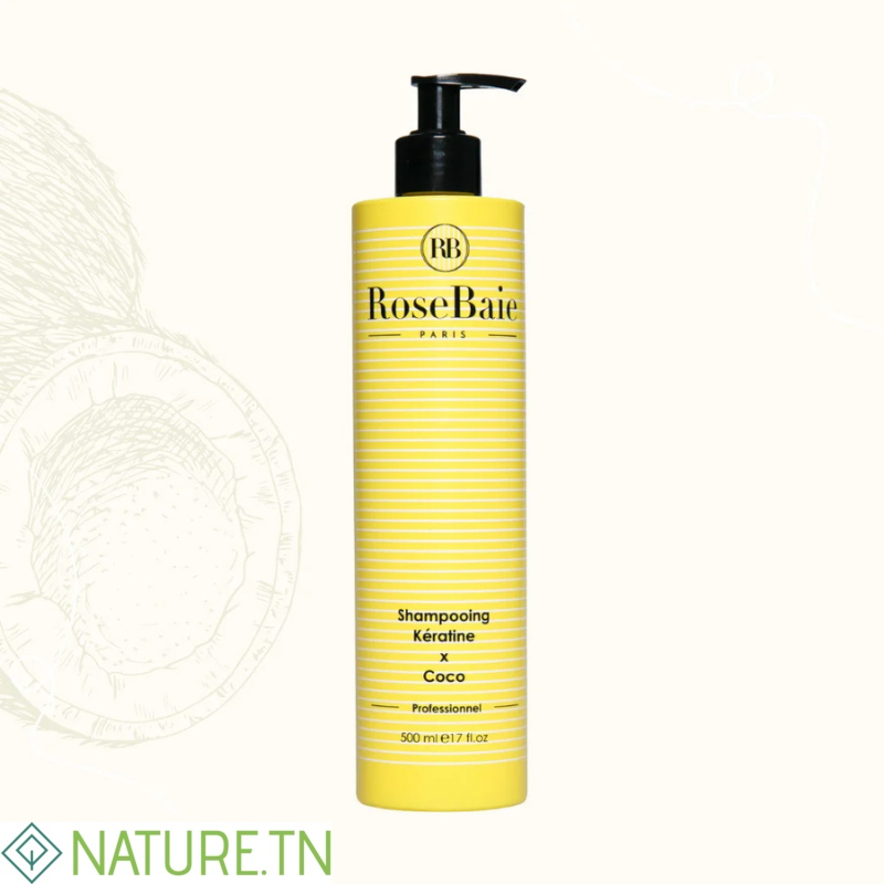 ROSEBAIE SHAMPOING KERATINE X HUILE DE COCO 500ML 3 ROSEBAIE SHAMPOING KERATINE X HUILE DE COCO 500ML