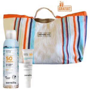 SENSILIS SAC FOUTA+SPRAY TOUCHER SEC SPF50+ 200ML+PHOTOCORRECTION [HA 50+] FLUID TEINTE 50ML