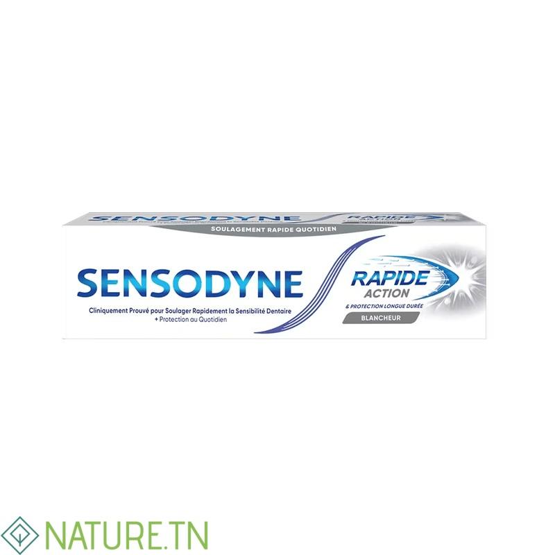 SENSODYNE DENTIFRICE RAPIDE ACTION BLANCHEUR 75ML 3 SENSODYNE DENTIFRICE RAPIDE ACTION BLANCHEUR 75ML