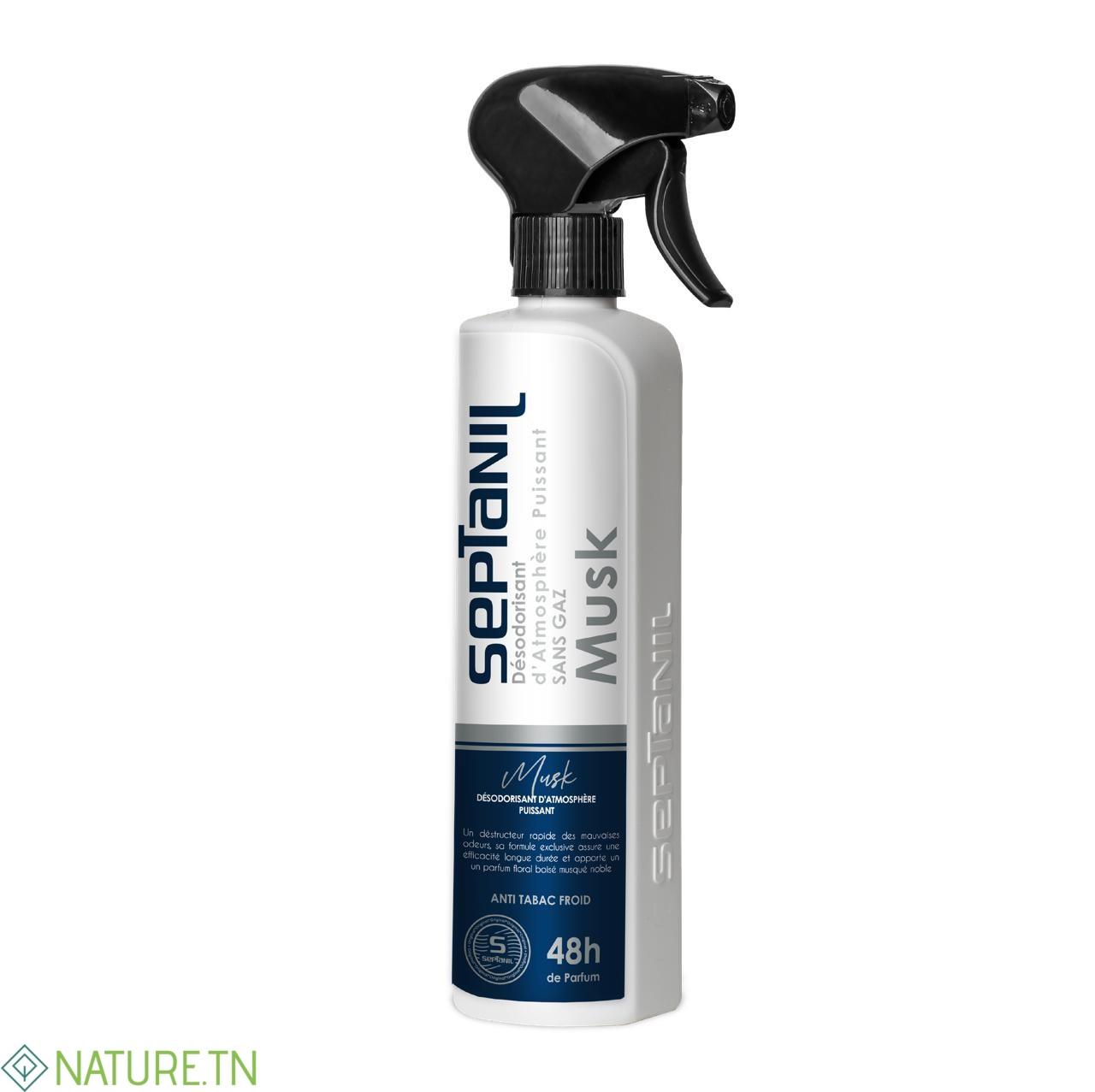 SEPTANIL DESODORISANT D'ATMOSPHERE PUISSANT MUSK 500ML 3 SEPTANIL DESODORISANT D'ATMOSPHERE PUISSANT MUSK 500ML