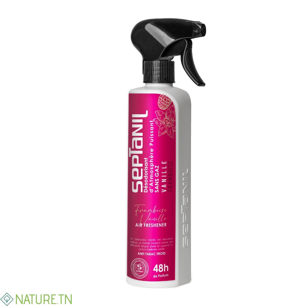 SEPTANIL DESODORISANT D'ATMOSPHERE PUISSANT VANILLE FRAMBOISE 500ML 3 SEPTANIL DESODORISANT D'ATMOSPHERE PUISSANT VANILLE FRAMBOISE 500ML