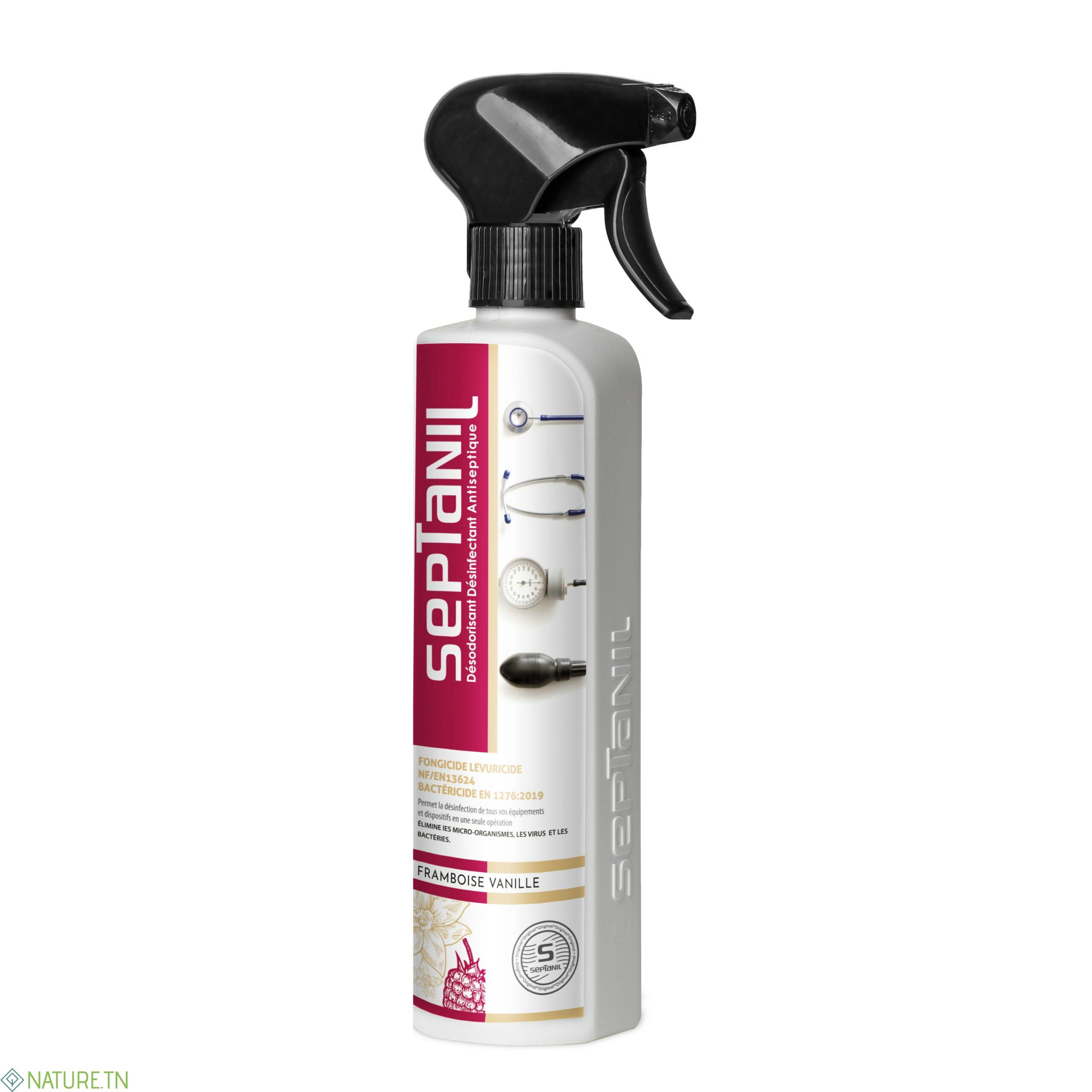 SEPTANIL DESODORISANT DESINFECTANT ANTISEPTIQUE VANILLE FRAMBOISE 500ML 1 SEPTANIL DESODORISANT DESINFECTANT ANTISEPTIQUE VANILLE FRAMBOISE 500ML 1