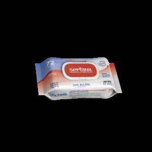 SEPTANIL LINGETTES DESINFECTANTES SOLUTION HYDROALCOOLIQUE 70% ALCOOL 72 LINGETTES