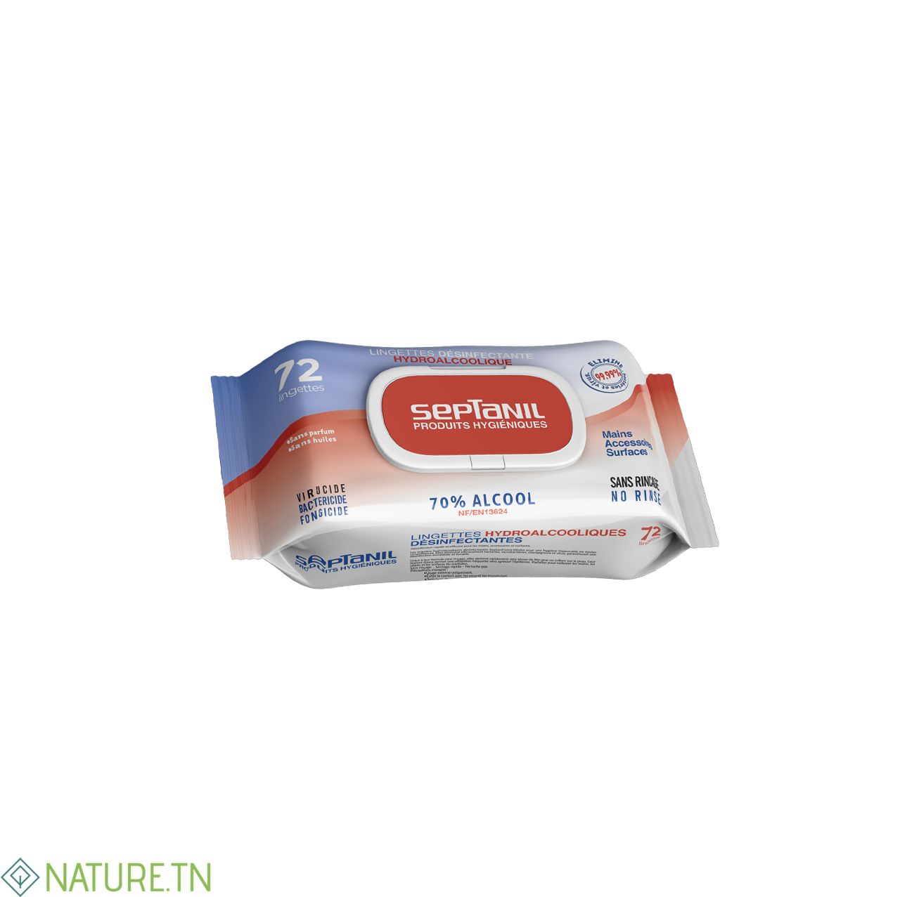SEPTANIL LINGETTES DESINFECTANTES SOLUTION HYDROALCOOLIQUE 70% ALCOOL 72 LINGETTES 1 SEPTANIL LINGETTES DESINFECTANTES SOLUTION HYDROALCOOLIQUE 70% ALCOOL 72 LINGETTES 1