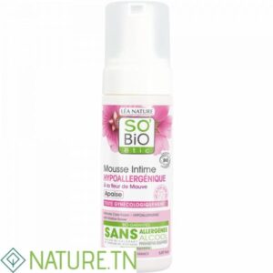 SO’BIO MOUSSE INTIME HYPOALLERGENIQUE A LA FLEURE DE MAUVE 150ML