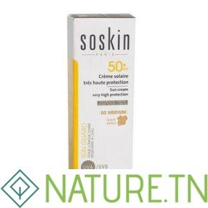 SOSKIN 02 CREME SOLAIRE TEINTEE MEDIUM SPF50+ 50ML