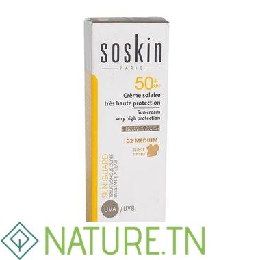SOSKIN 02 CREME SOLAIRE TEINTEE MEDIUM SPF50+ 50ML 3 SOSKIN 02 CREME SOLAIRE TEINTEE MEDIUM SPF50+ 50ML