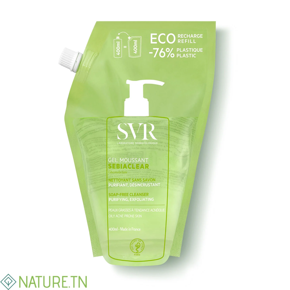 SVR SEBIACLEAR GEL MOUSSANT RECHARGE 400ML 2 SVR SEBIACLEAR GEL MOUSSANT RECHARGE 400ML 2