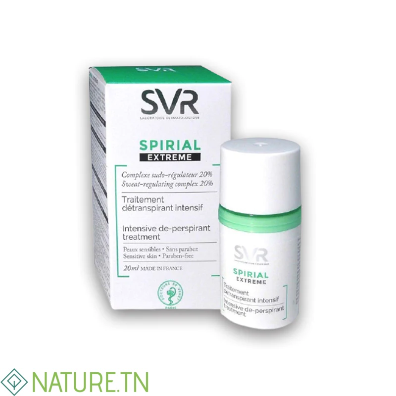 SVR SPIRIAL EXTREME DETRANSPIRANT INTENSIF DEODORANT 20ML 3 SVR SPIRIAL EXTREME DETRANSPIRANT INTENSIF DEODORANT 20ML