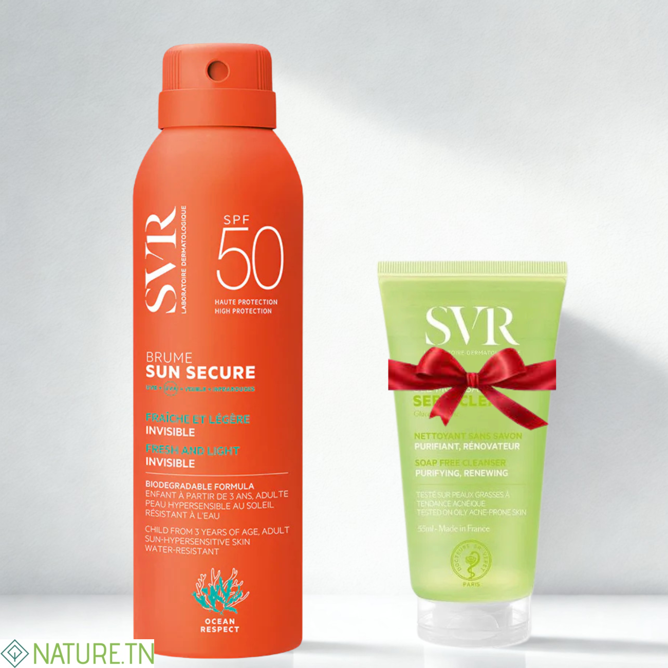 SVR SUN SECURE BRUME SPF50+ 200ML+SEBIACLEAR GEL 55ML (OFFERT) 3 SVR SUN SECURE BRUME SPF50+ 200ML+SEBIACLEAR GEL 55ML (OFFERT)