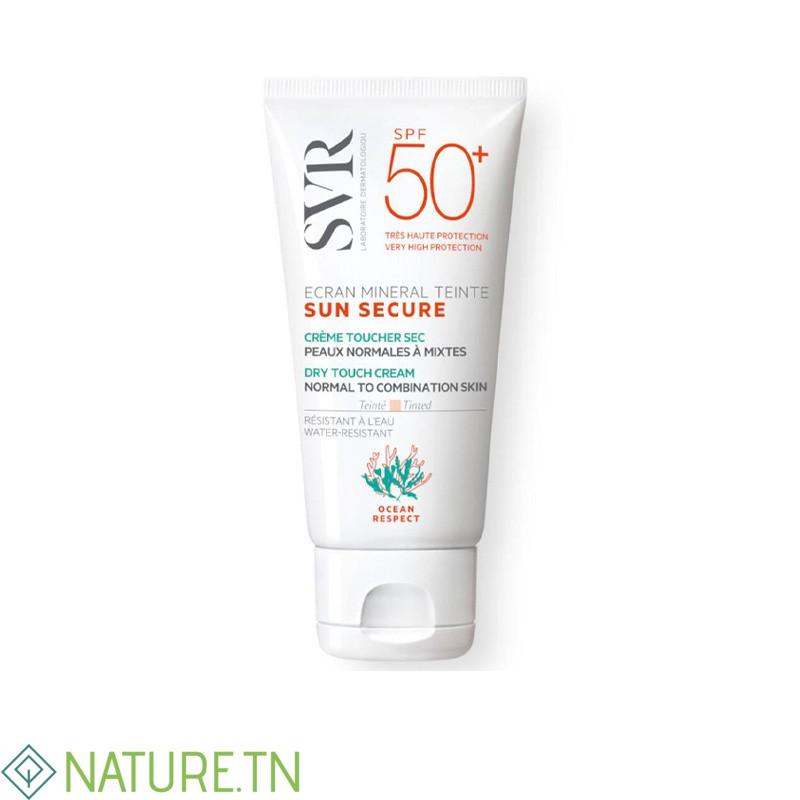 SVR SUN SECURE ECRAN MINERAL TEINTE PEAUX NORMALES A MIXTES SPF 50+ 50ML 3 SVR SUN SECURE ECRAN MINERAL TEINTE PEAUX NORMALES A MIXTES SPF 50+ 50ML