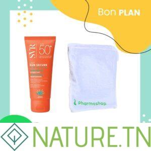 SVR SUN SECURE LAIT HYDRATANT INVISIBLE SPF50+ 250ML+SERVIETTE PHARMASHOP (OFFFRTE)