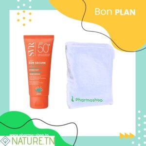 SVR SUN SECURE LAIT HYDRATANT INVISIBLE SPF50+ 250ML+SERVIETTE PHARMASHOP (OFFFRTE)