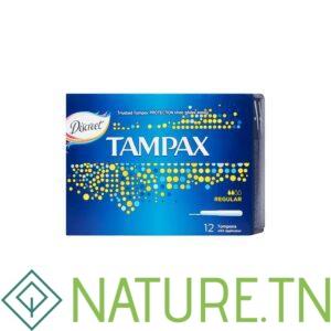 TAMPAX TAMPONS REGULAR 12 PIECES