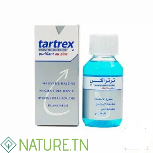 TARTREX BAIN DE BOUCHE PURIFIANT AU ZINC 125ML 3 TARTREX BAIN DE BOUCHE PURIFIANT AU ZINC 125ML