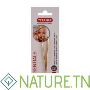 TITANIA PINCE A EPILER DORE 1074/GG