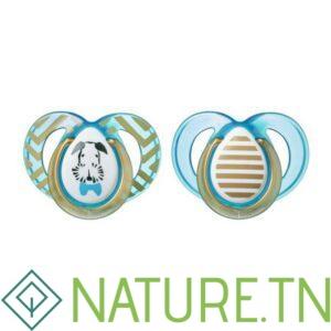 TOMMEE TIPPEE 2 SUCETTES MODA GARCONS 6-18ML