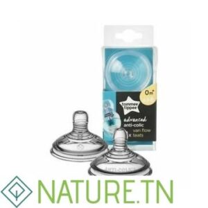 TOMMEE TIPPEE ADVANCED ANTI-COLIQUE 2 TETINES A DEBIT VARIABLE 0M+