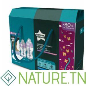 TOMMEE TIPPEE ADVANCED ANTI-COLIQUE KIT NAISSANCE ROSE PANDA