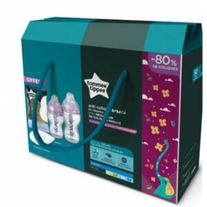 TOMMEE TIPPEE ADVANCED ANTI-COLIQUE KIT NAISSANCE ROSE PANDA