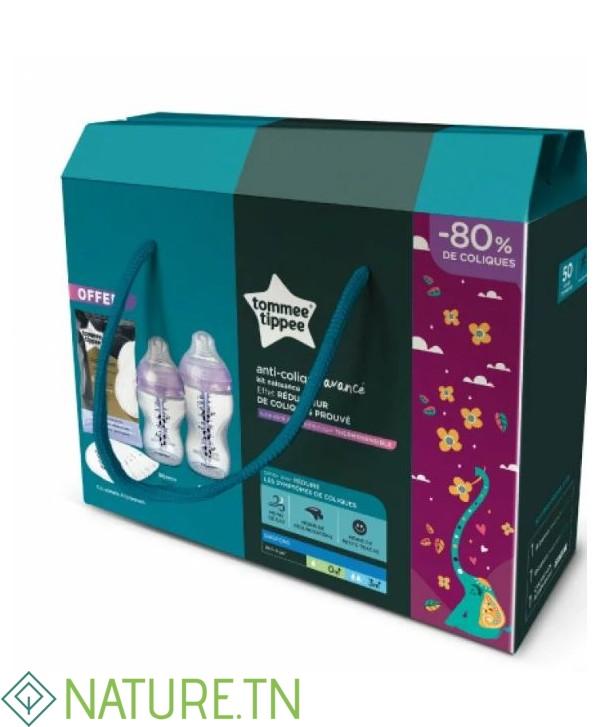TOMMEE TIPPEE ADVANCED ANTI-COLIQUE KIT NAISSANCE ROSE PANDA 3 TOMMEE TIPPEE ADVANCED ANTI-COLIQUE KIT NAISSANCE ROSE PANDA