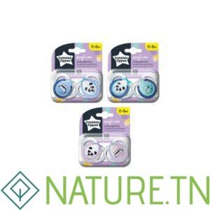 TOMMEE TIPPEE ANYTIME 2 SUCETTES ORTHODONTIC 0-6M