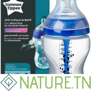 TOMMEE TIPPEE BIBERON ADVANCED ANTI-COLIQUE BLEU 3M+ 340ML
