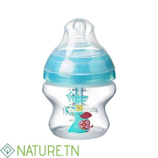 TOMMEE TIPPEE BIBERON ADVANCED ANTI-COLIQUE ELEPHANT TURQUOISE 0M+ 150ML 3 TOMMEE TIPPEE BIBERON ADVANCED ANTI-COLIQUE ELEPHANT TURQUOISE 0M+ 150ML