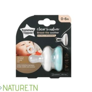 TOMMEE TIPPEE CLOSER TO NATURE 2 SUCETTES BREAST-LIKE 0-6M