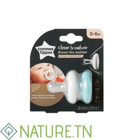 TOMMEE TIPPEE CLOSER TO NATURE 2 SUCETTES BREAST-LIKE NUIT 0-6M 1 TOMMEE TIPPEE CLOSER TO NATURE 2 SUCETTES BREAST-LIKE NUIT 0-6M 1