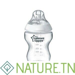 TOMMEE TIPPEE CLOSER TO NATURE BIBERON BLANC 0M+ 260ML