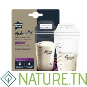 TOMMEE TIPPEE CLOSER TO NATURE LOTS DE 36 SACHETS DE CONSERVATION LAIT MATERNEL
