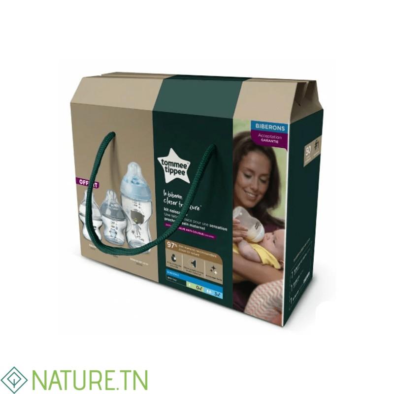TOMMEE TIPPEE KIT NAISSANCE LE BIBERON CLOSER TO NATURE 0M+ 3 TOMMEE TIPPEE KIT NAISSANCE LE BIBERON CLOSER TO NATURE 0M+