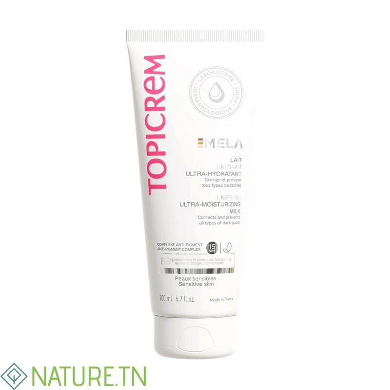 TOPICREM MELA LAIT UNIFIANT ULTRA HYDRATANT 200ML 2 TOPICREM MELA LAIT UNIFIANT ULTRA HYDRATANT 200ML 2