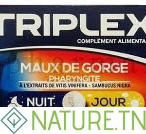 TRIPLEX JOUR NUIT MAUX DE GORGE 16 COMPRIMES