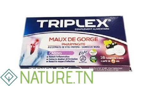 TRIPLEX MAUX DE GORGE CASSIS 16 COMPRIMES 1 TRIPLEX MAUX DE GORGE CASSIS 16 COMPRIMES 1