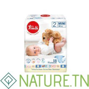TRUDI BABY COUCHE MINI 3/6 KG TAILLE 2 BOITE DE 18