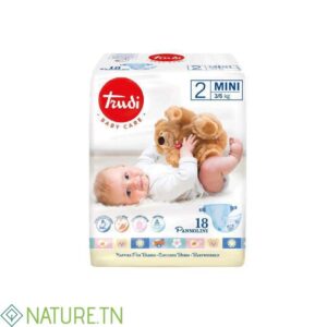 TRUDI BABY COUCHE MINI 3/6 KG TAILLE 2 BOITE DE 18
