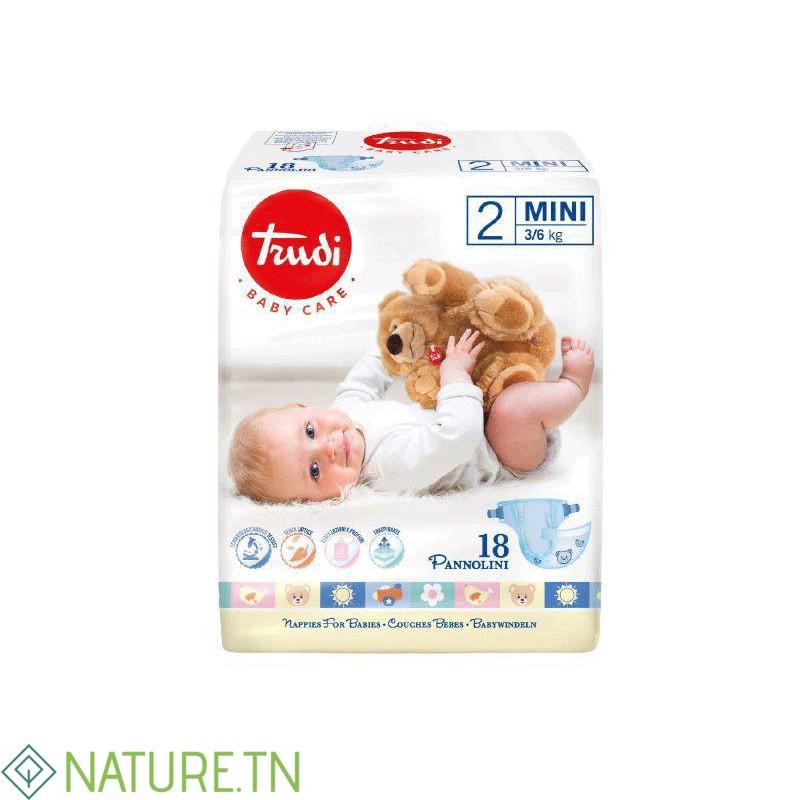 TRUDI BABY COUCHE MINI 3/6 KG TAILLE 2 BOITE DE 18 1 TRUDI BABY COUCHE MINI 3/6 KG TAILLE 2 BOITE DE 18 1