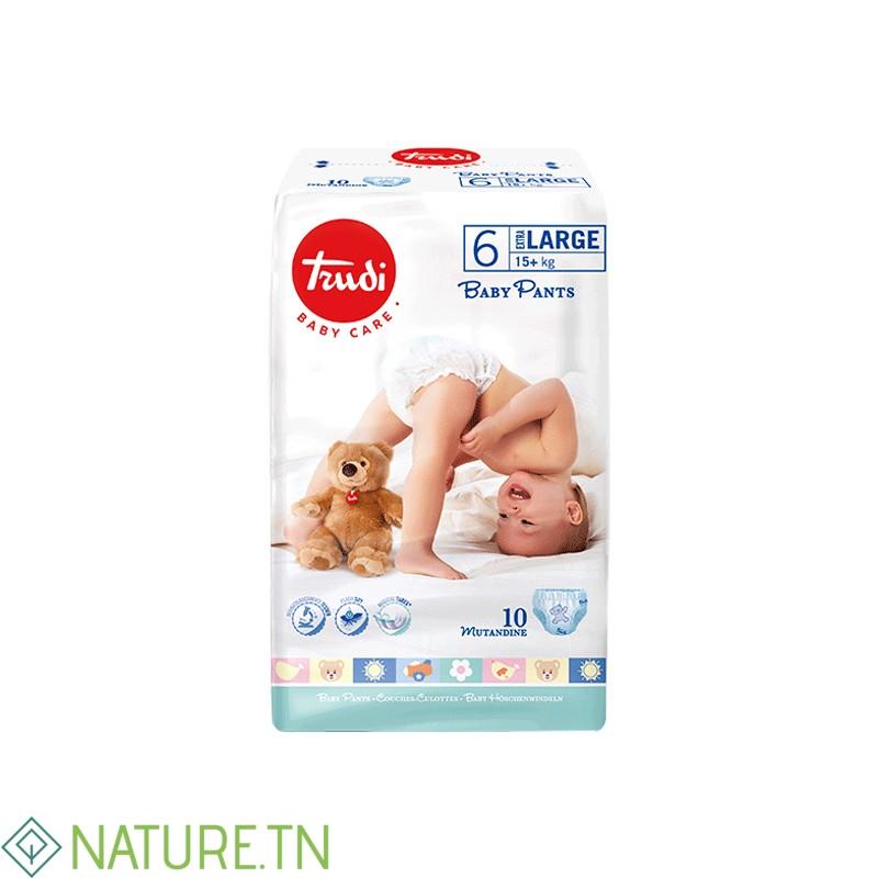 TRUDI BABY PANTS EXTRA LARGE 15+ KG TAILLE 6 BOITE DE 10 3 TRUDI BABY PANTS EXTRA LARGE 15+ KG TAILLE 6 BOITE DE 10