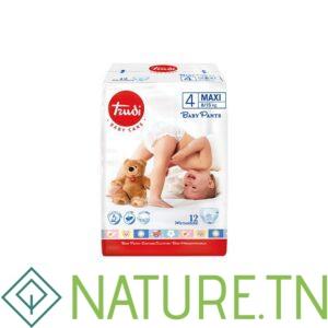TRUDI BABY PANTS MAXI 8/15KG TAILLE 4 BOITE DE 12