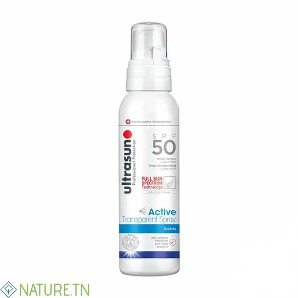 ULTRASUN ACTIVE TRANSPARENT SPRAY SPORTS SPF50 150ML 3 ULTRASUN ACTIVE TRANSPARENT SPRAY SPORTS SPF50 150ML