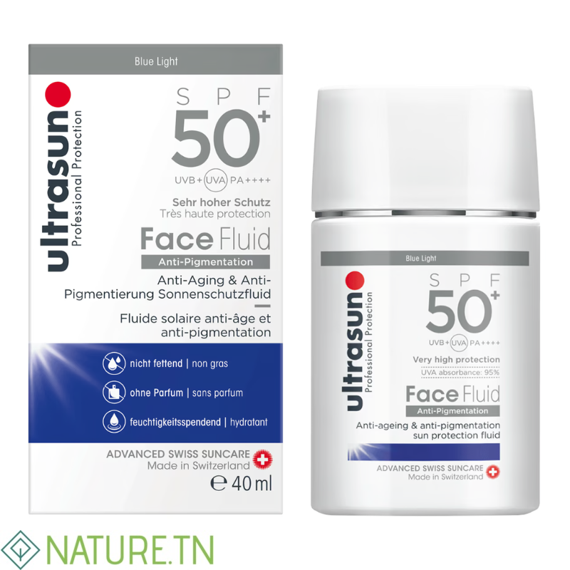 ULTRASUN FACE FLUID ANTI PIGMENTATION BLUE LIGHT SPF50+ 40ML 1 ULTRASUN FACE FLUID ANTI PIGMENTATION BLUE LIGHT SPF50+ 40ML 1
