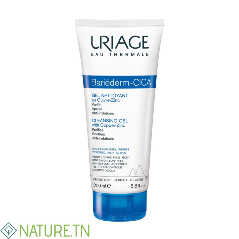 URIAGE BARIEDERM CICA GEL NETTOYANT 200ML 2 URIAGE BARIEDERM CICA GEL NETTOYANT 200ML 2