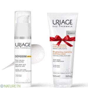 URIAGE DEPIDERM SOIN DE JOUR ANTI TACHES SPF50 30ML+CREME MOUSSE NETTOYANTE ECLAT 100ML (OFFERT)