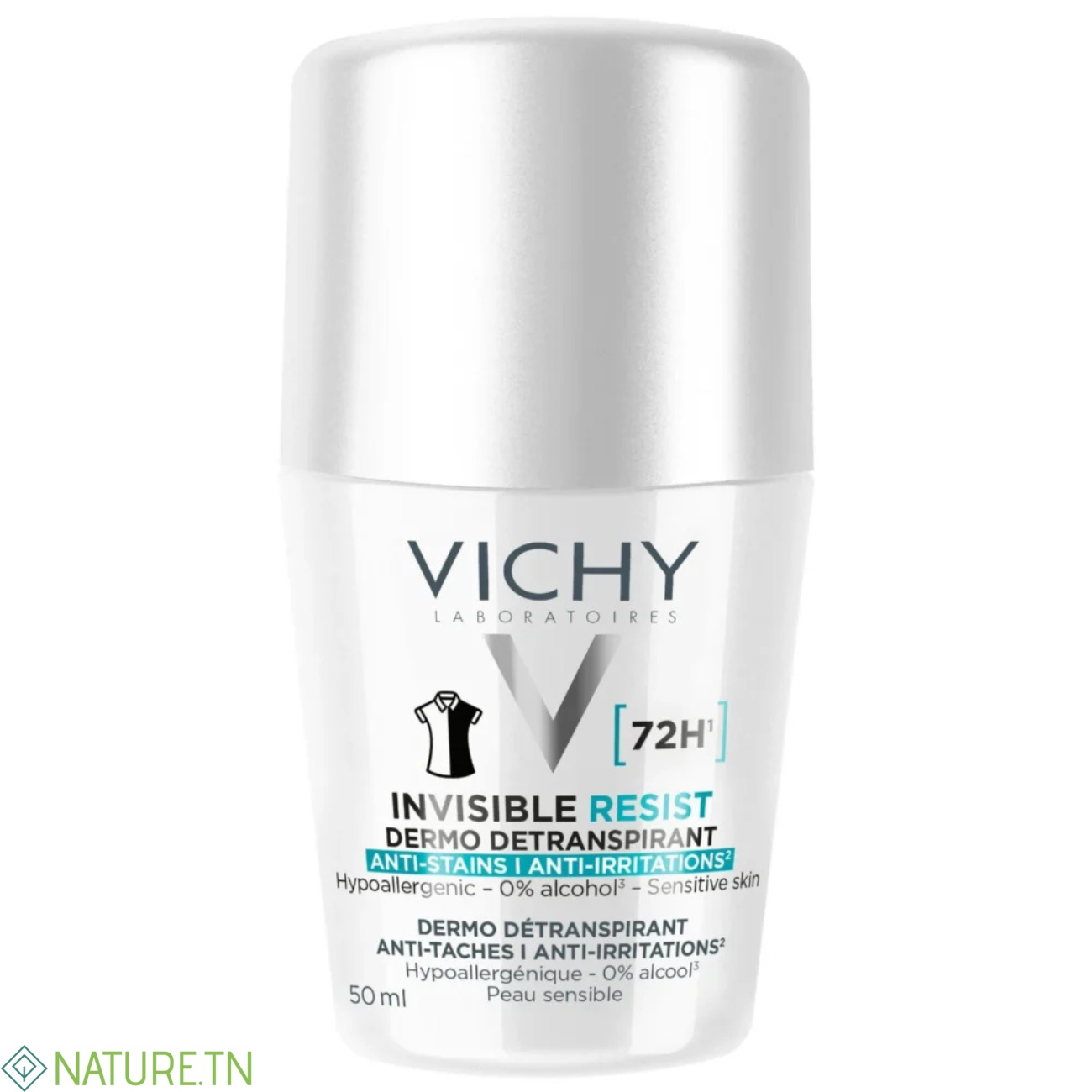 VICHY DEODORANT INVISIBLE RESIST DERMO-DETRANSPIRANT 72H 50ML 1 VICHY DEODORANT INVISIBLE RESIST DERMO-DETRANSPIRANT 72H 50ML 1